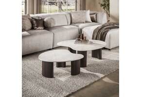 Hoyz Collection - Salontafel Ceramo Aperto - Bruin - 80x102x35 cm