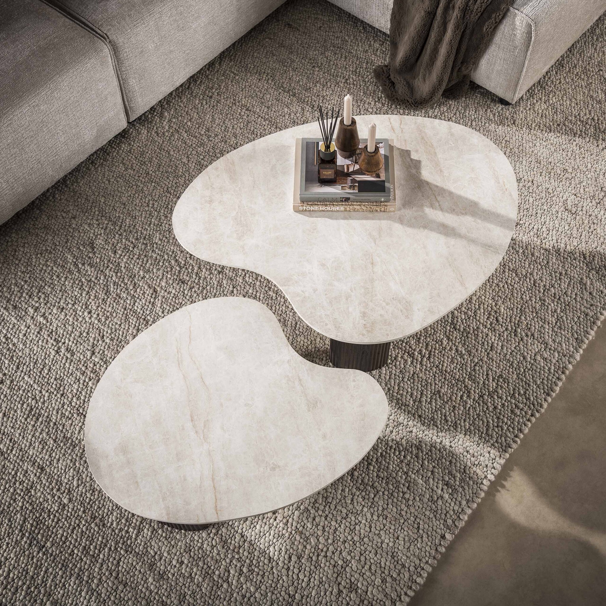 Hoyz Collection - Salontafel Ceramo Aperto - Bruin - 80x102x35 cm