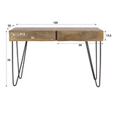 Hoyz Collection - Haltafel en kaptafel Ocean - Beige - 35x120x76 cm