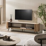 Hoyz Collection - Open TV-meubelen Arcus - Bruin - 41x180x50 cm