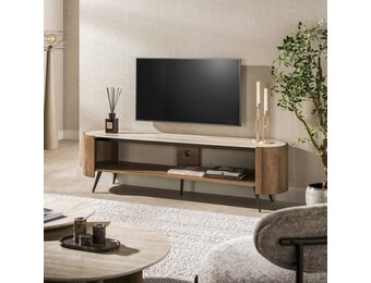 Hoyz Collection - Open TV-meubelen Arcus - Bruin - 41x180x50 cm