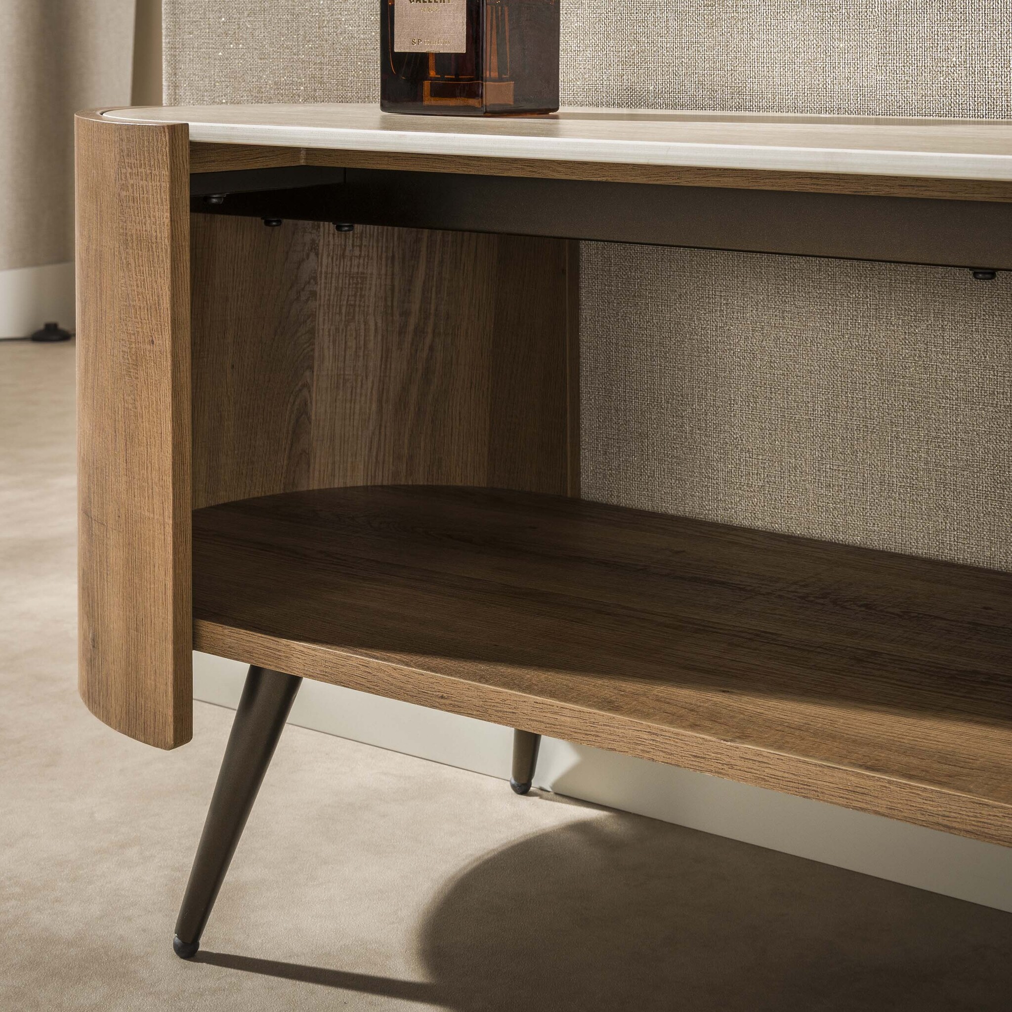 Hoyz Collection - Open TV-meubelen Arcus - Bruin - 41x180x50 cm