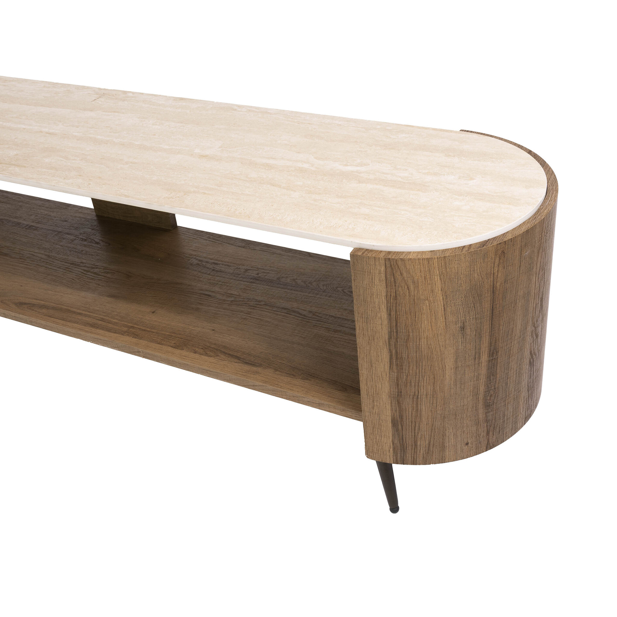 Hoyz Collection - Open TV-meubelen Arcus - Bruin - 41x180x50 cm