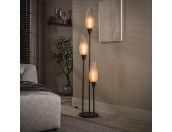 Hoyz Collection - Vloerlamp Cocoon - Bruin - 35x35x168 cm