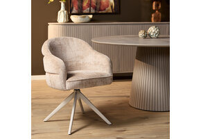 Starfurn - Eetkamerstoel  - Beige - 65x64x83 cm