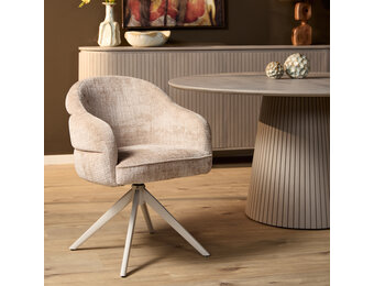 Starfurn - Eetkamerstoel  - Beige - 65x64x83 cm