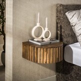 Hoyz Collection - Nachtkastje Ridge - Beige - 35x40x17 cm