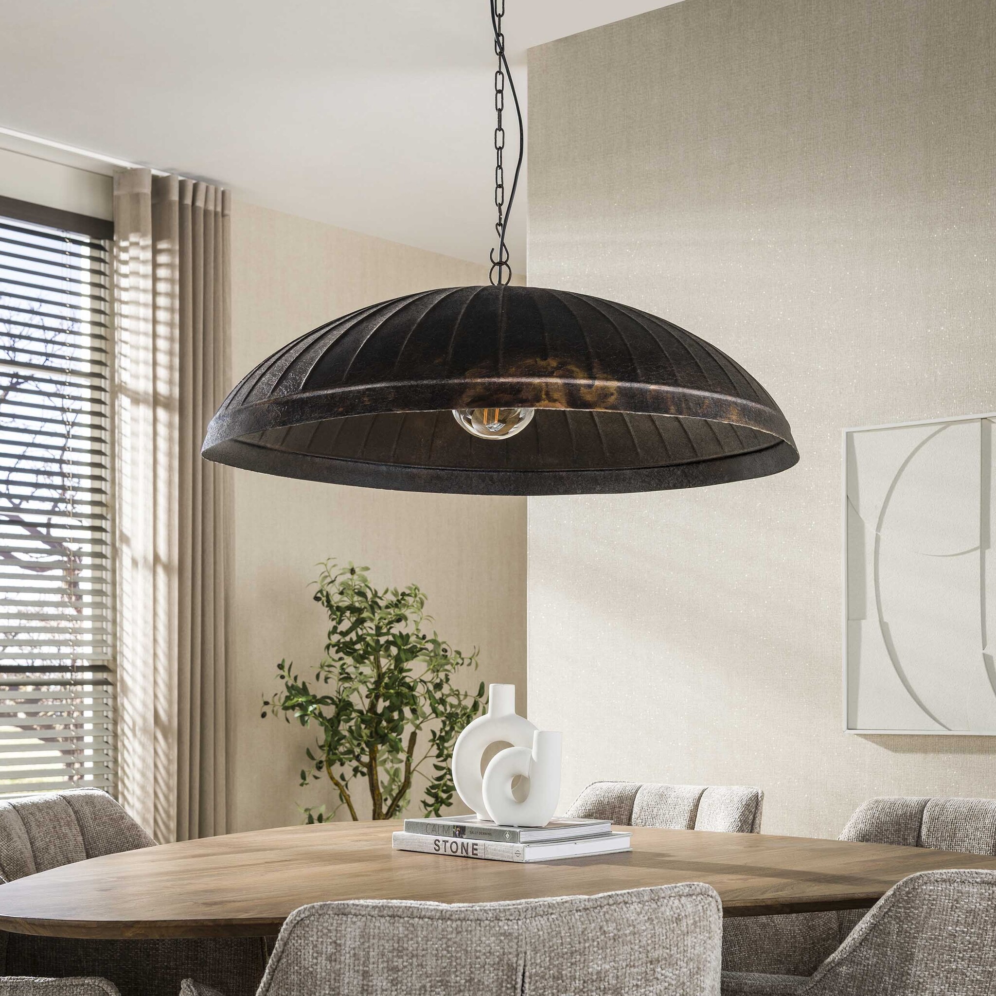 Hoyz Collection - Hanglamp Guard - Bruin - 90x90x150 cm