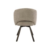Hoyz Collection - Eetkamerstoel Cross - Beige - 56x58x81 cm - Set van 2