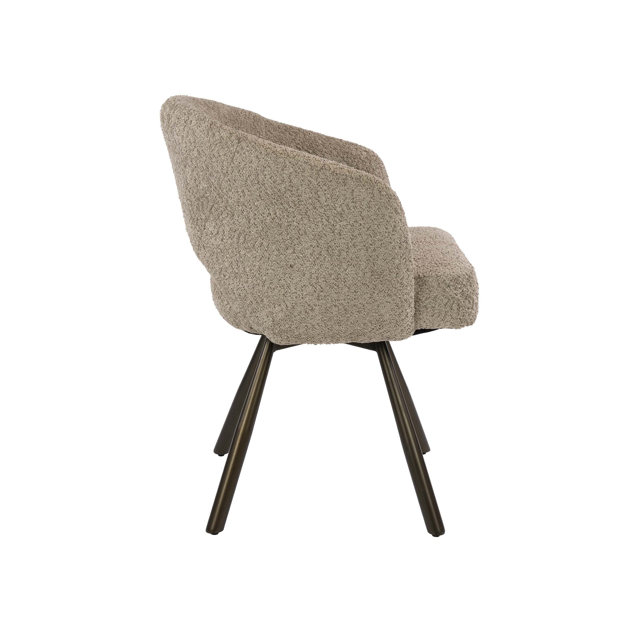 Hoyz Collection - Eetkamerstoel Cross - Beige - 56x58x81 cm - Set van 2
