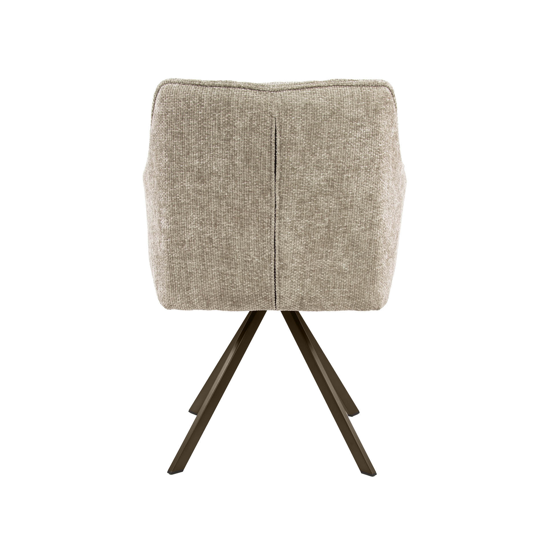 Hoyz Collection - Eetkamerstoel Raster - Beige - 60x63x81 cm - Set van 2