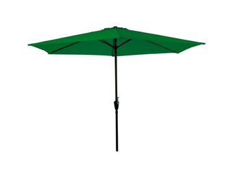 Lesli Living - Push-up parasol Gemini - Groen - Ø300cm