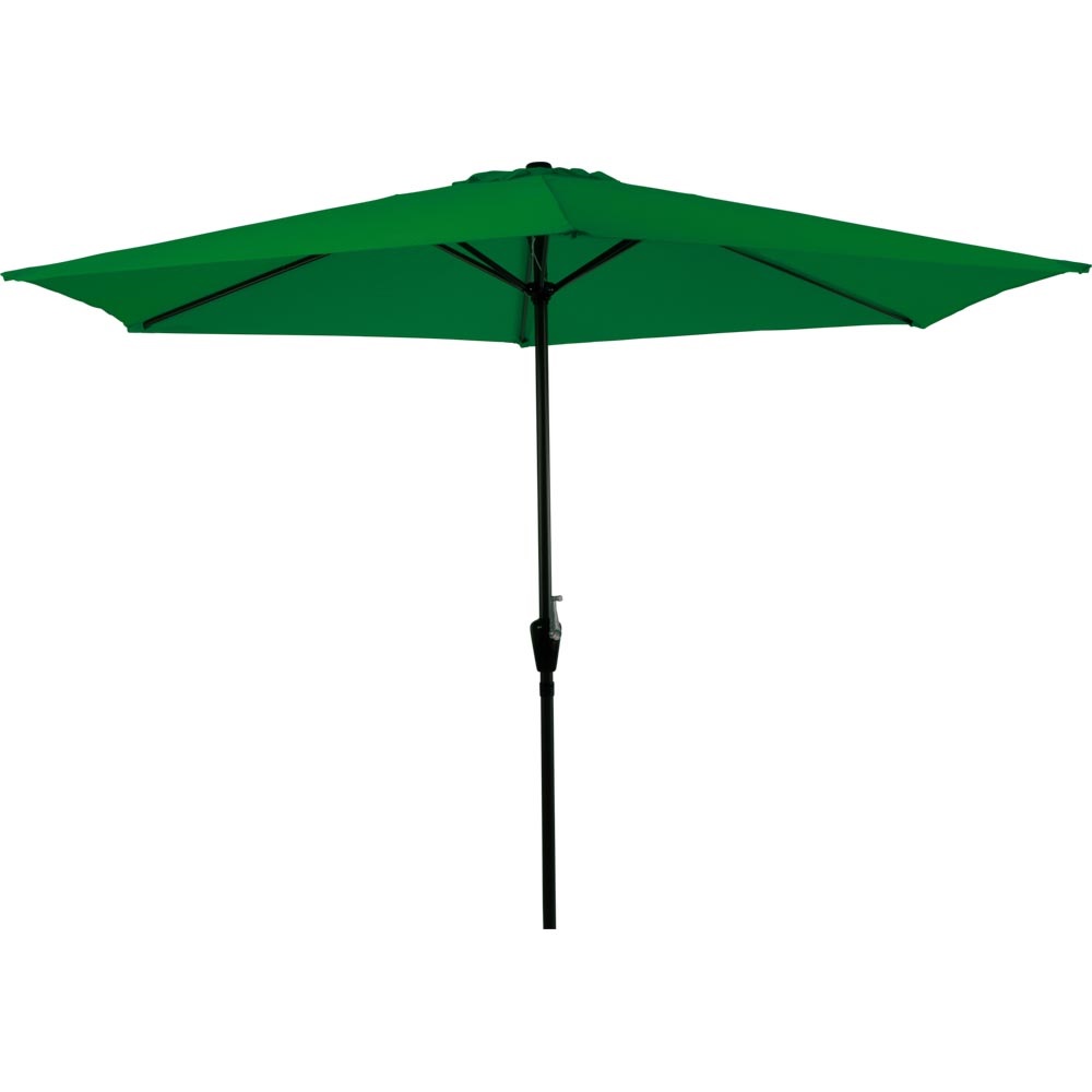 Lesli Living - Push-up parasol Gemini - Groen - Ø300cm