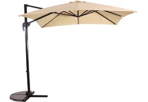 Lesli Living - Push-up parasol Libra - Beige - 250x250cm