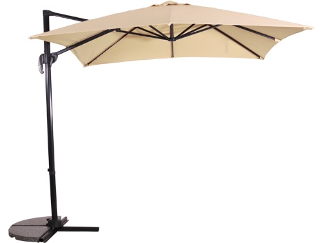 Lesli Living - Push-up parasol Libra - Beige - 250x250cm