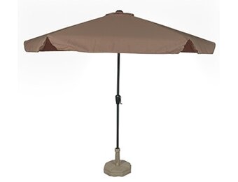 Lesli Living - Push-up parasol Gemini - Taupe - Ø300cm