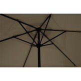 Lesli Living - Push-up parasol Gemini - Taupe - Ø300cm