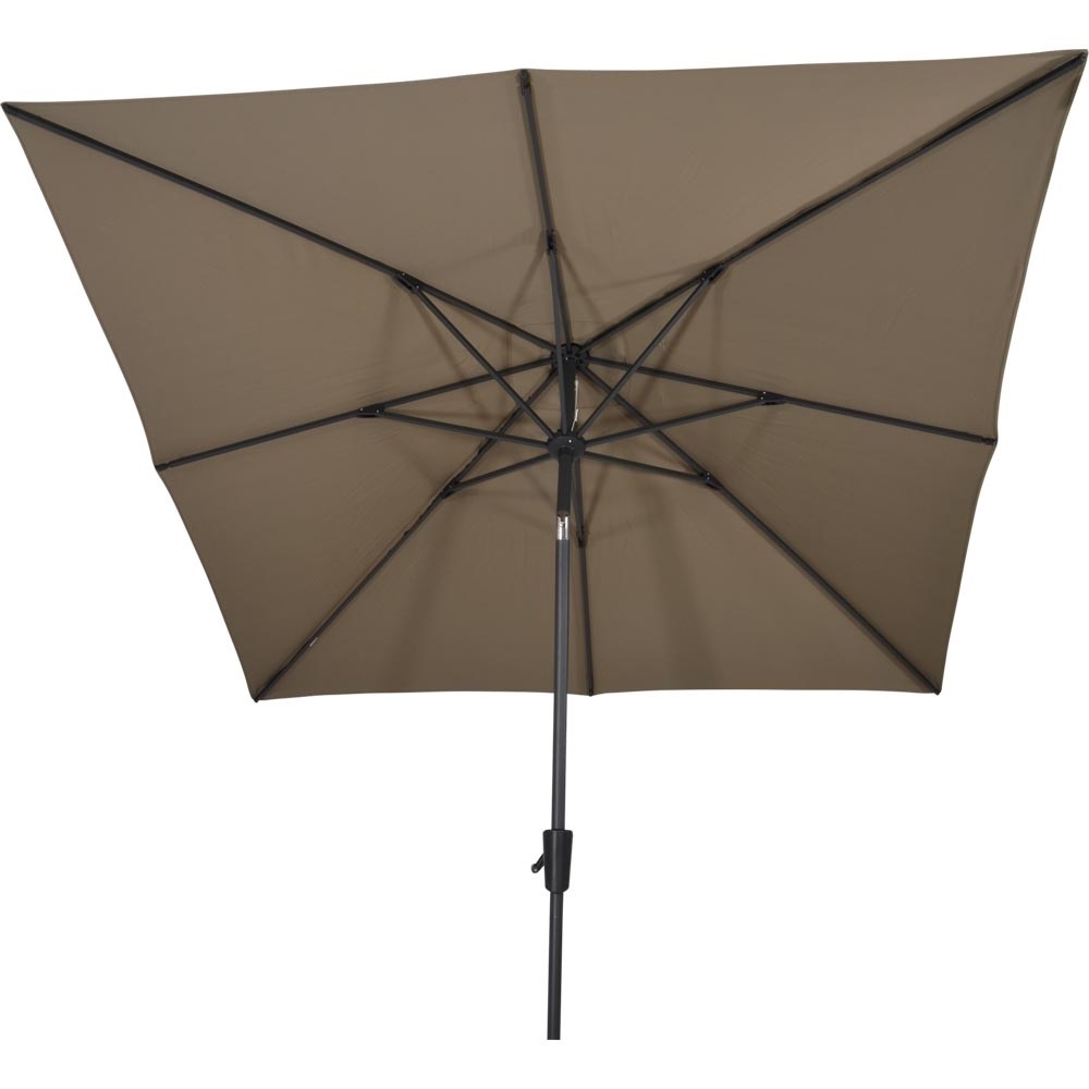 Lesli Living - Push-up parasol Libra - Taupe - 250x250cm