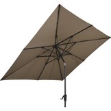 Lesli Living - Push-up parasol Libra - Taupe - 250x250cm