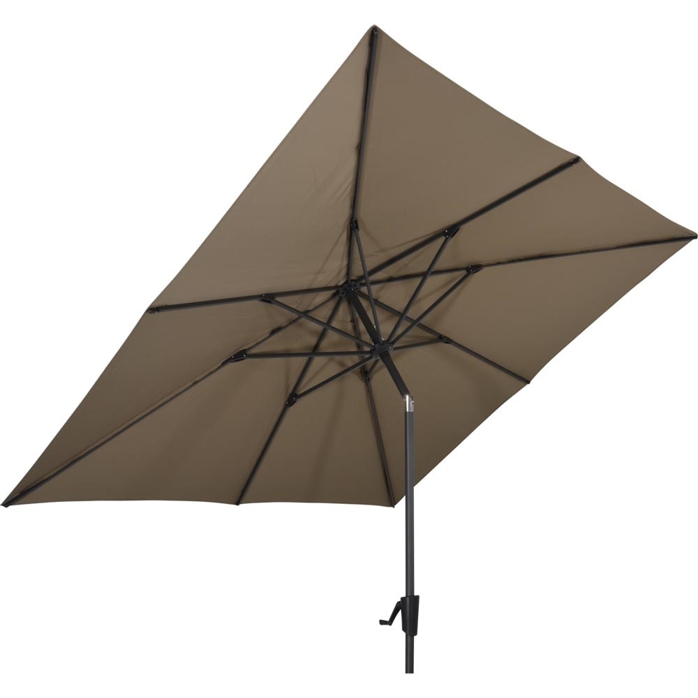 Lesli Living - Push-up parasol Libra - Taupe - 250x250cm