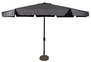 Lesli Living - Push-up parasol Libra - Grijs - Ø350cm