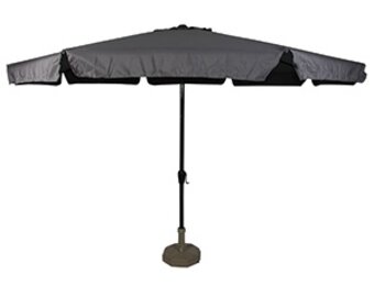 Lesli Living - Push-up parasol Libra - Grijs - Ø350cm