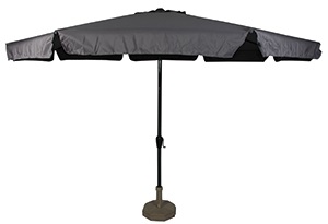Lesli Living - Push-up parasol Libra - Grijs - Ø350cm