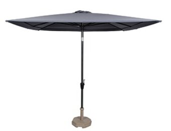 Lesli Living - Push-up parasol Libra - Grijs - 250x250cm