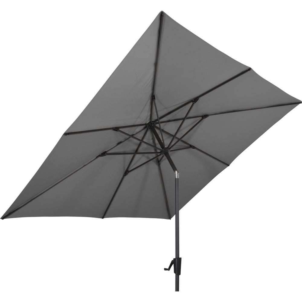 Lesli Living - Push-up parasol Libra - Grijs - 250x250cm