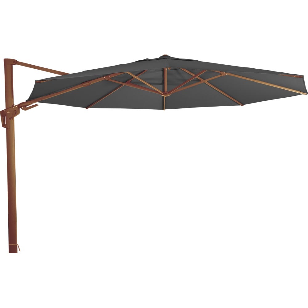 Lesli Living - Push-up parasol VirgoFlex - Grijs - Ø350cm