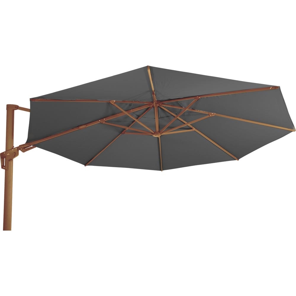 Lesli Living - Push-up parasol VirgoFlex - Grijs - Ø350cm