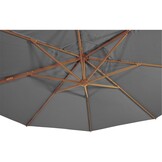 Lesli Living - Push-up parasol VirgoFlex - Grijs - Ø350cm
