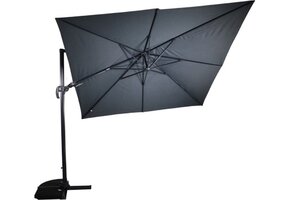 Lesli Living - Push-up parasol VirgoFlex - Grijs - 300x300cm