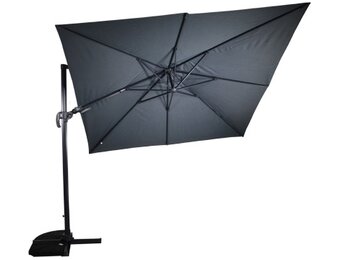 Lesli Living - Push-up parasol VirgoFlex - Grijs - 300x300cm