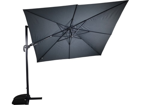 Lesli Living - Push-up parasol VirgoFlex - Grijs - 300x300cm