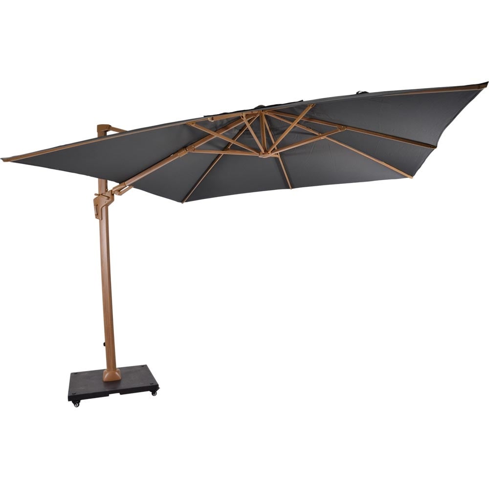 Lesli Living - Push-up parasol VirgoFlex - Grijs - 300x300cm
