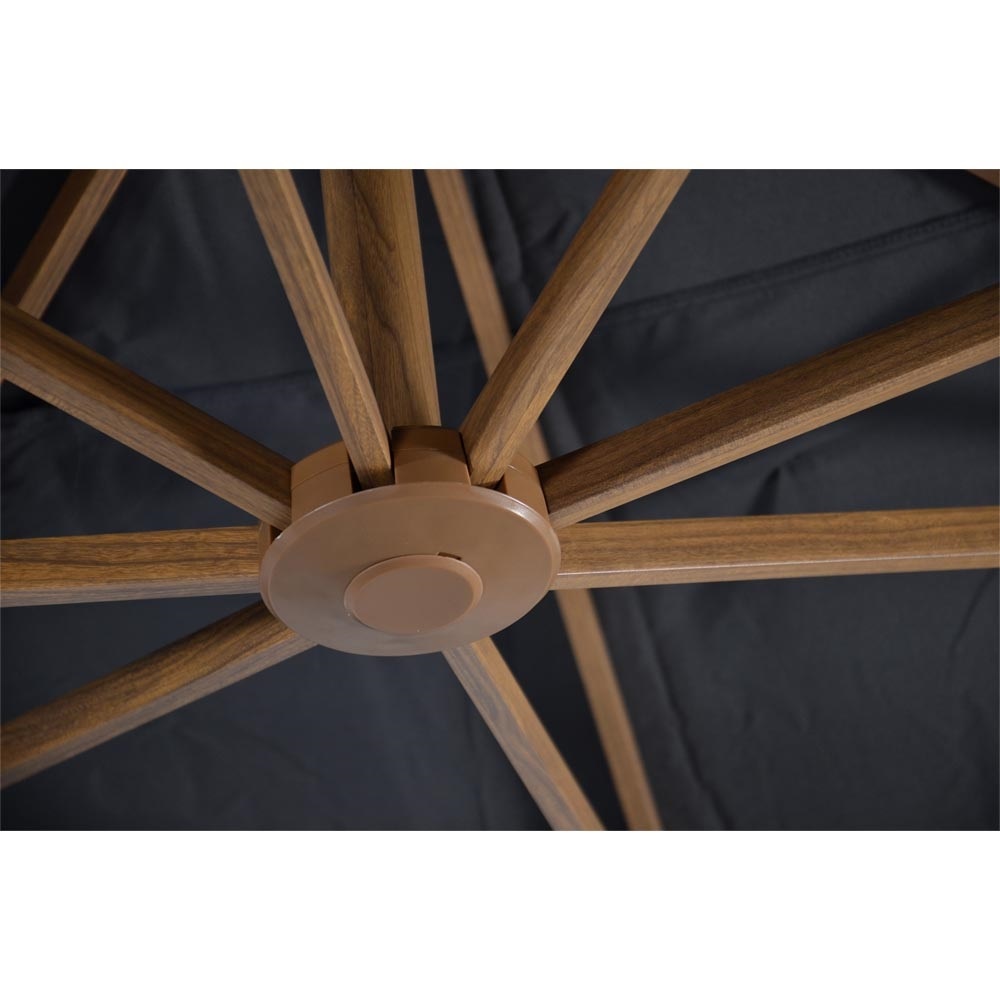 Lesli Living - Push-up parasol VirgoFlex - Grijs - 300x300cm