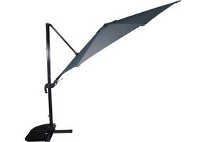 Lesli Living - Push-up parasol VirgoFlex - Grijs - Ø350cm