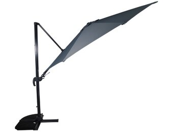 Lesli Living - Push-up parasol VirgoFlex - Grijs - Ø350cm