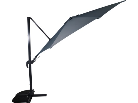 Lesli Living - Push-up parasol VirgoFlex - Grijs - Ø350cm