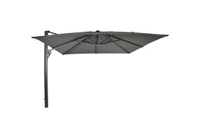 Lesli Living - Push-up parasol Taurus - Grijs - 300x300cm