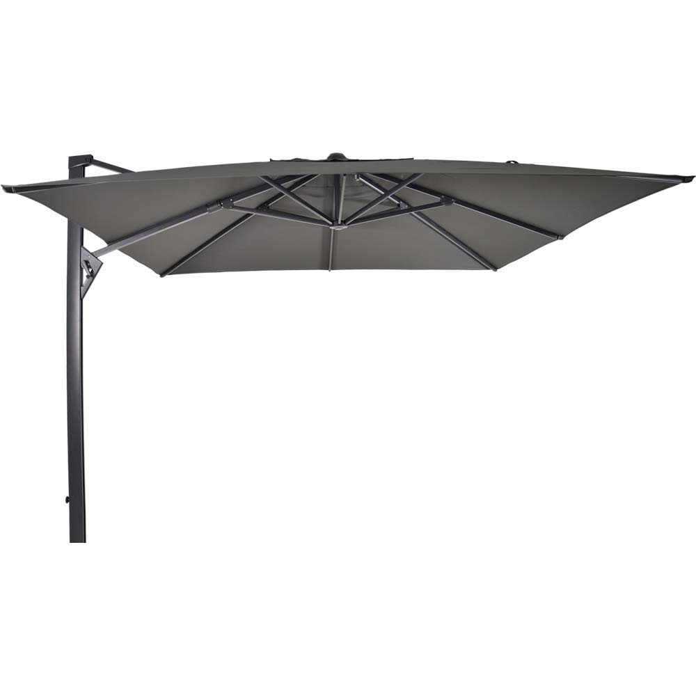 Lesli Living - Push-up parasol Taurus - Grijs - 300x300cm