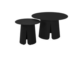 Lesli Living - Sidetable Oslo - Antraciet - Ø45x39cm