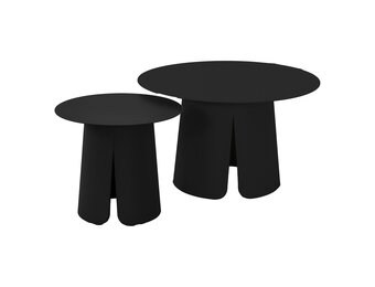 Lesli Living - Sidetable Oslo - Antraciet - Ø45x39cm