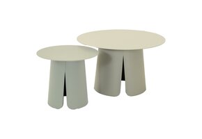 Lesli Living - Sidetable Oslo - Crème - Ø45x39cm