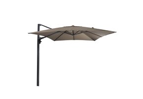 Lesli Living - Push-up parasol Virgo - Taupe - 300x300cm