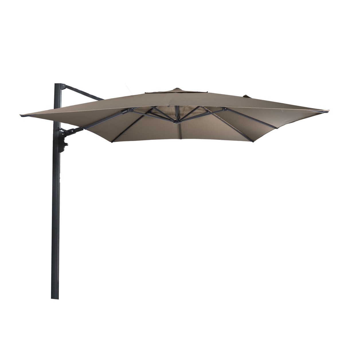 Lesli Living - Push-up parasol Virgo - Taupe - 300x300cm