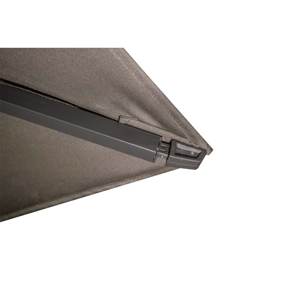 Lesli Living - Push-up parasol Virgo - Taupe - 300x300cm