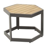 Lesli Living - Sidetable Esagono - Antraciet - 48x41,5x34cm