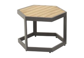 Lesli Living - Sidetable Esagono - Antraciet - 48x41,5x34cm